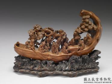 图片[2]-Bamboo carving of figures on a boat, Qing dynasty (1644-1911)-China Archive